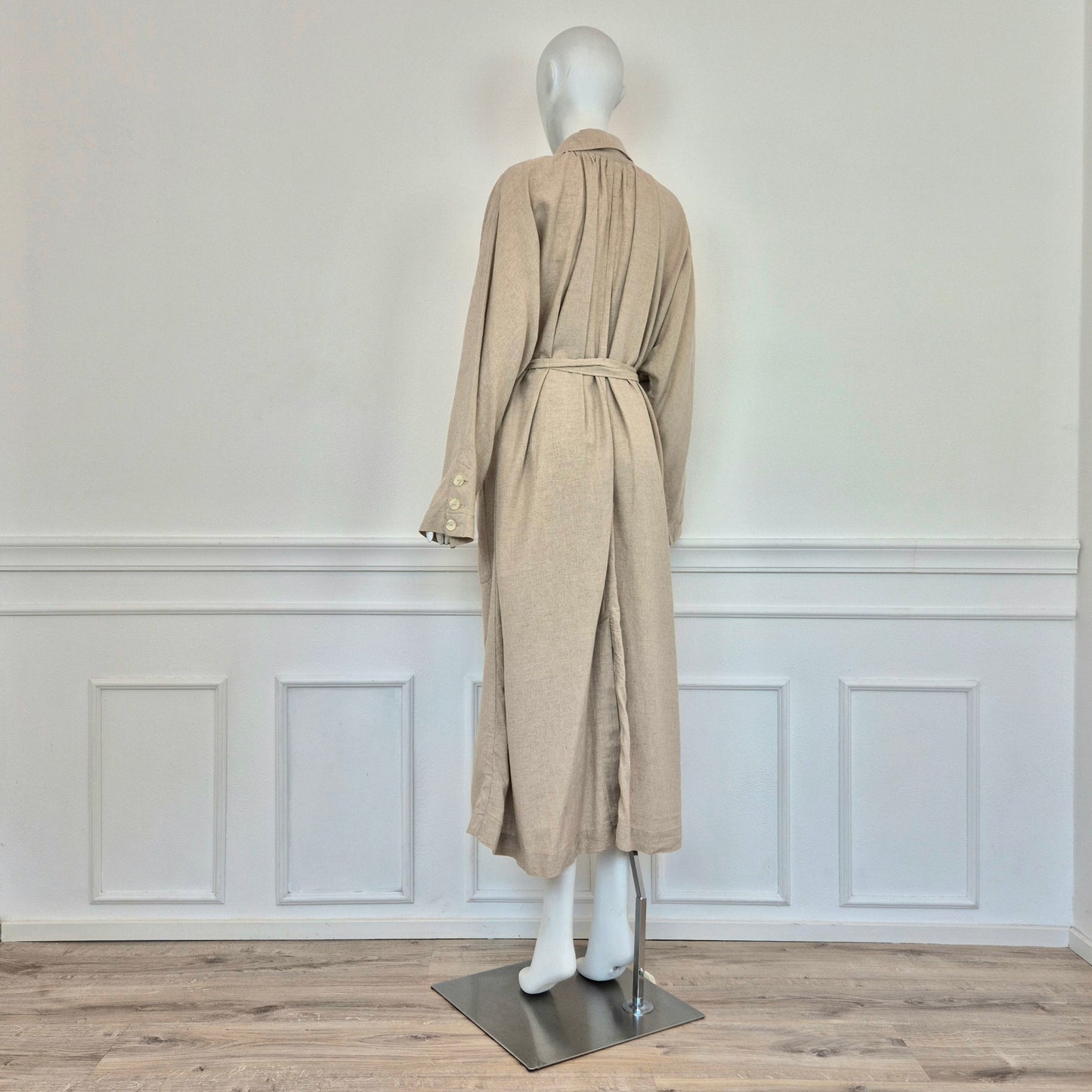 Free People | Spolverino beige lungo bottoni madreperla