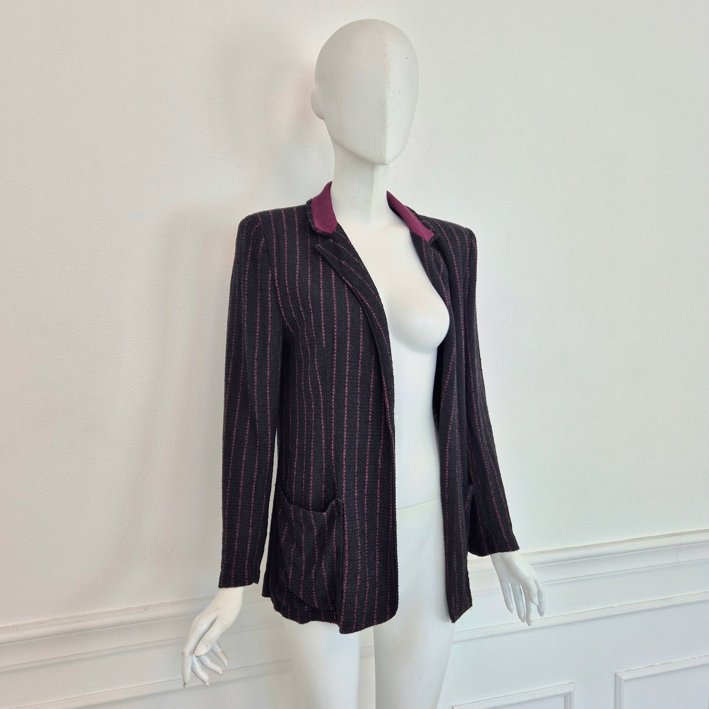 Callaghan by Gianni Versace| Blazer nero righe