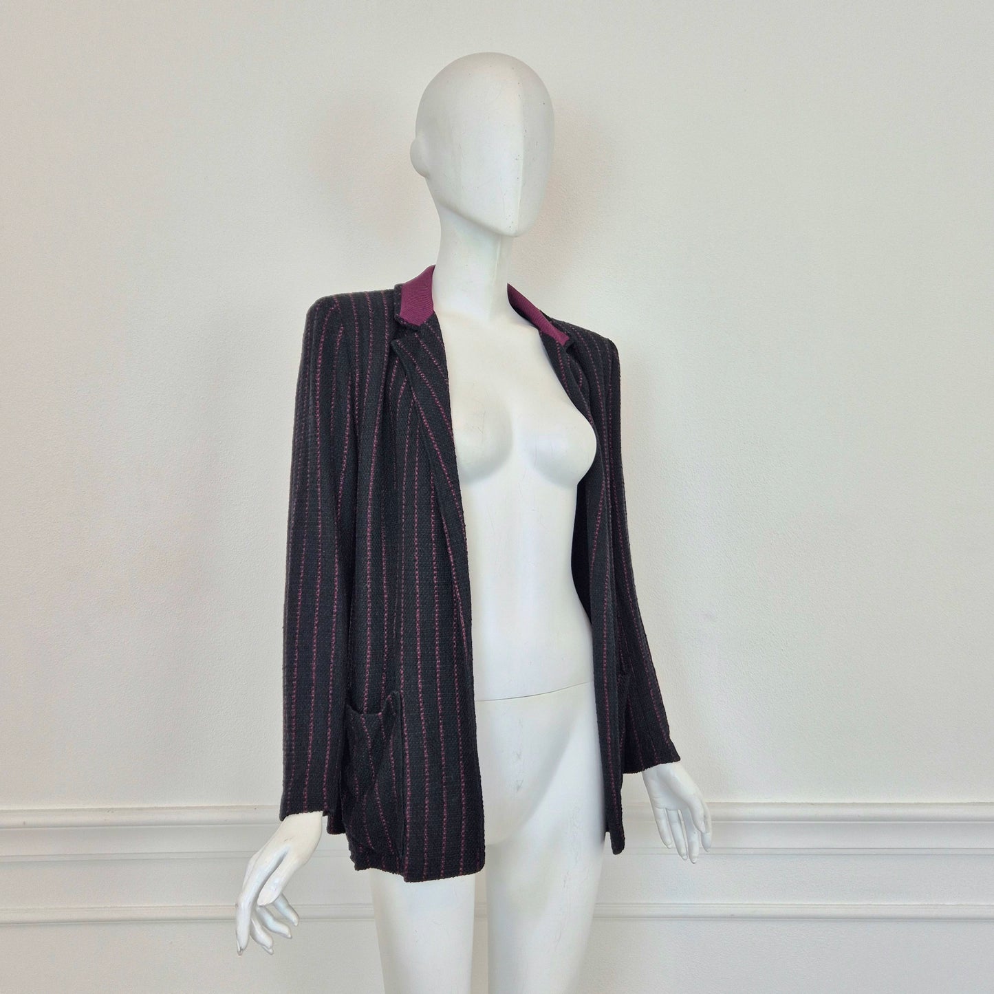 Callaghan by Gianni Versace| Blazer nero righe