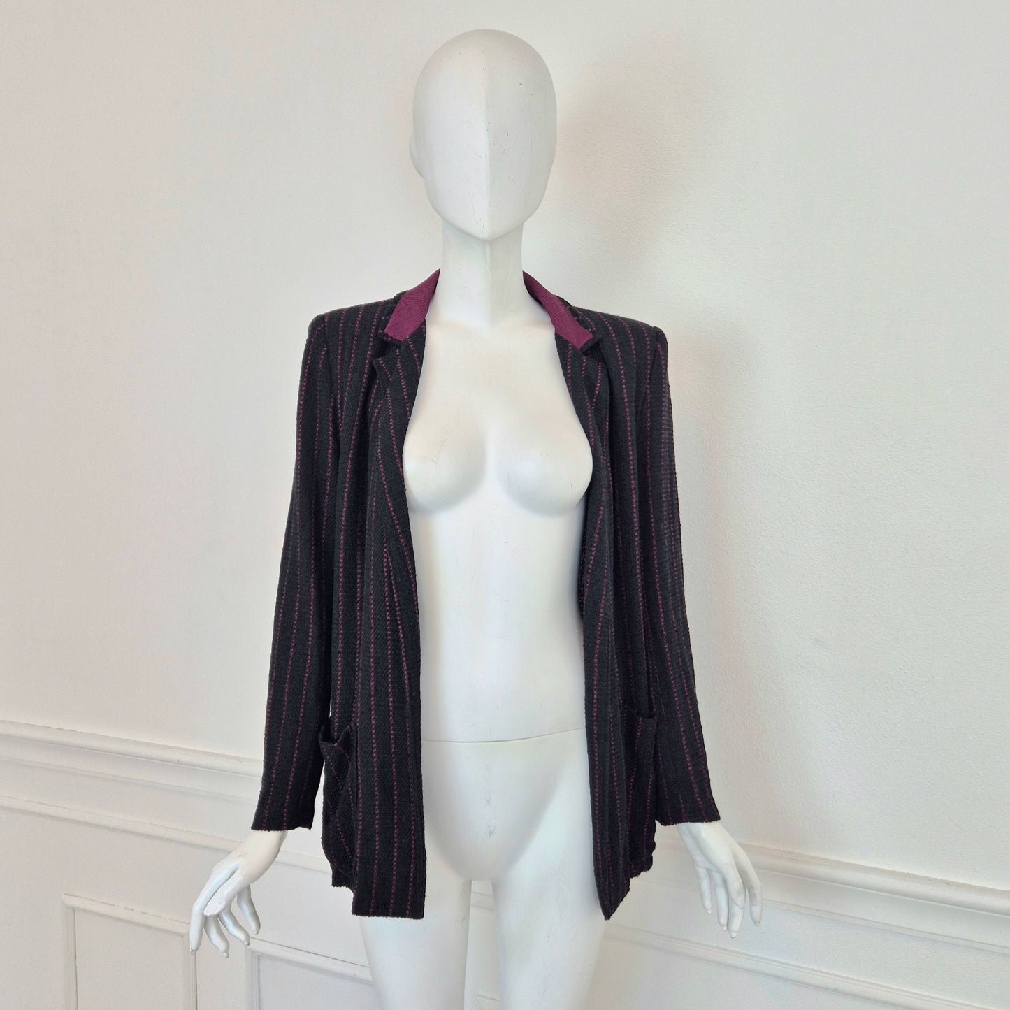 Callaghan by Gianni Versace| Blazer nero righe