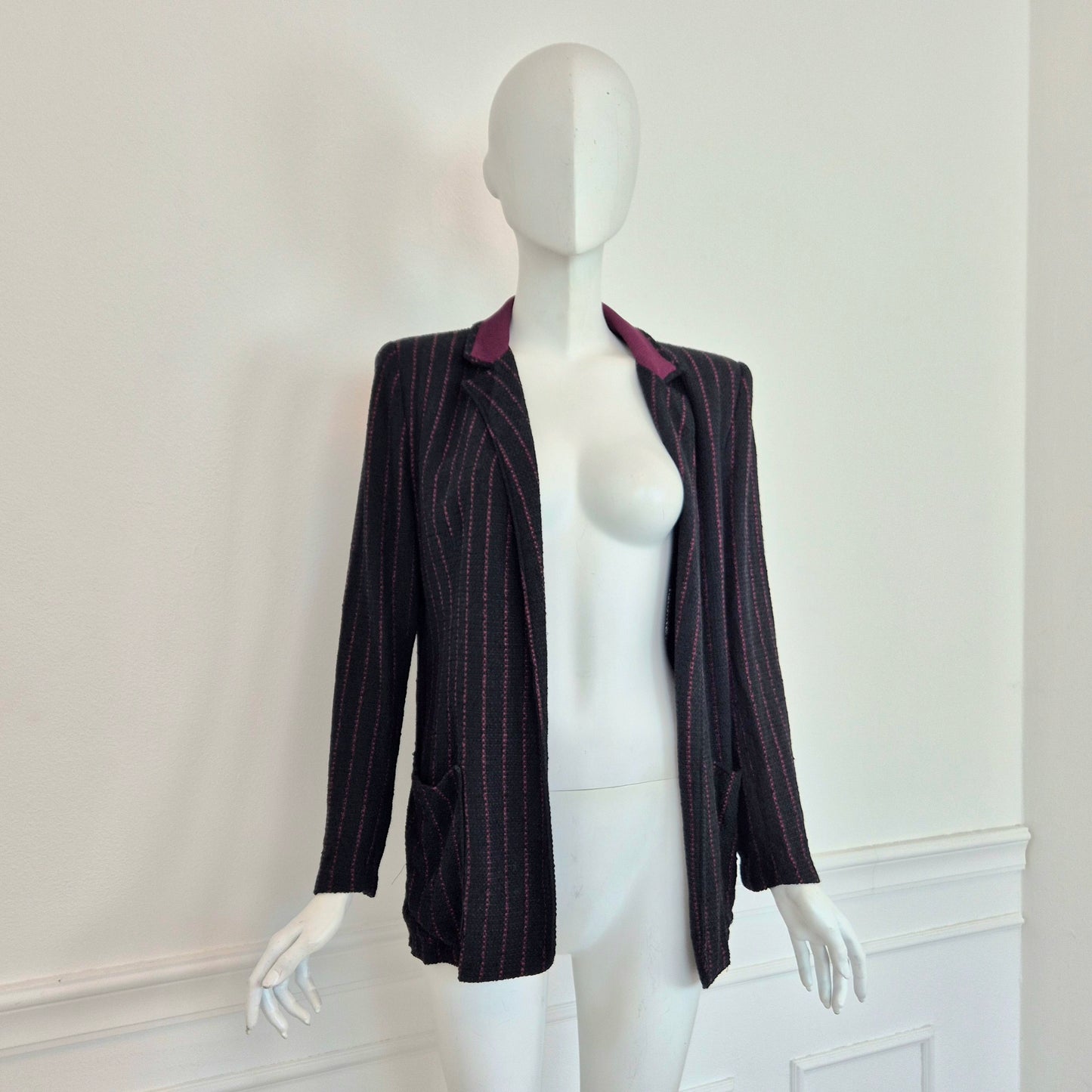 Callaghan by Gianni Versace| Blazer nero righe