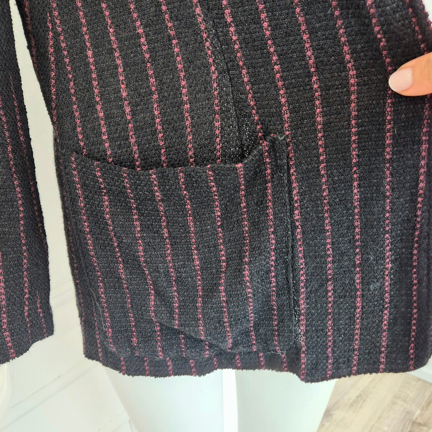 Callaghan by Gianni Versace| Blazer nero righe