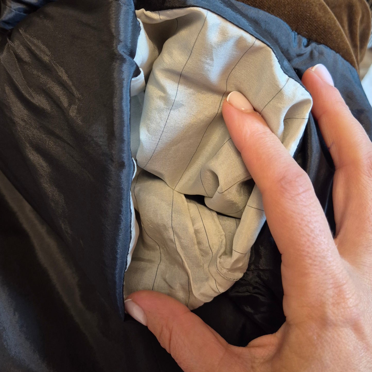 Romeo Gigli | Giacca in lana con collo in velluto marrone 1989