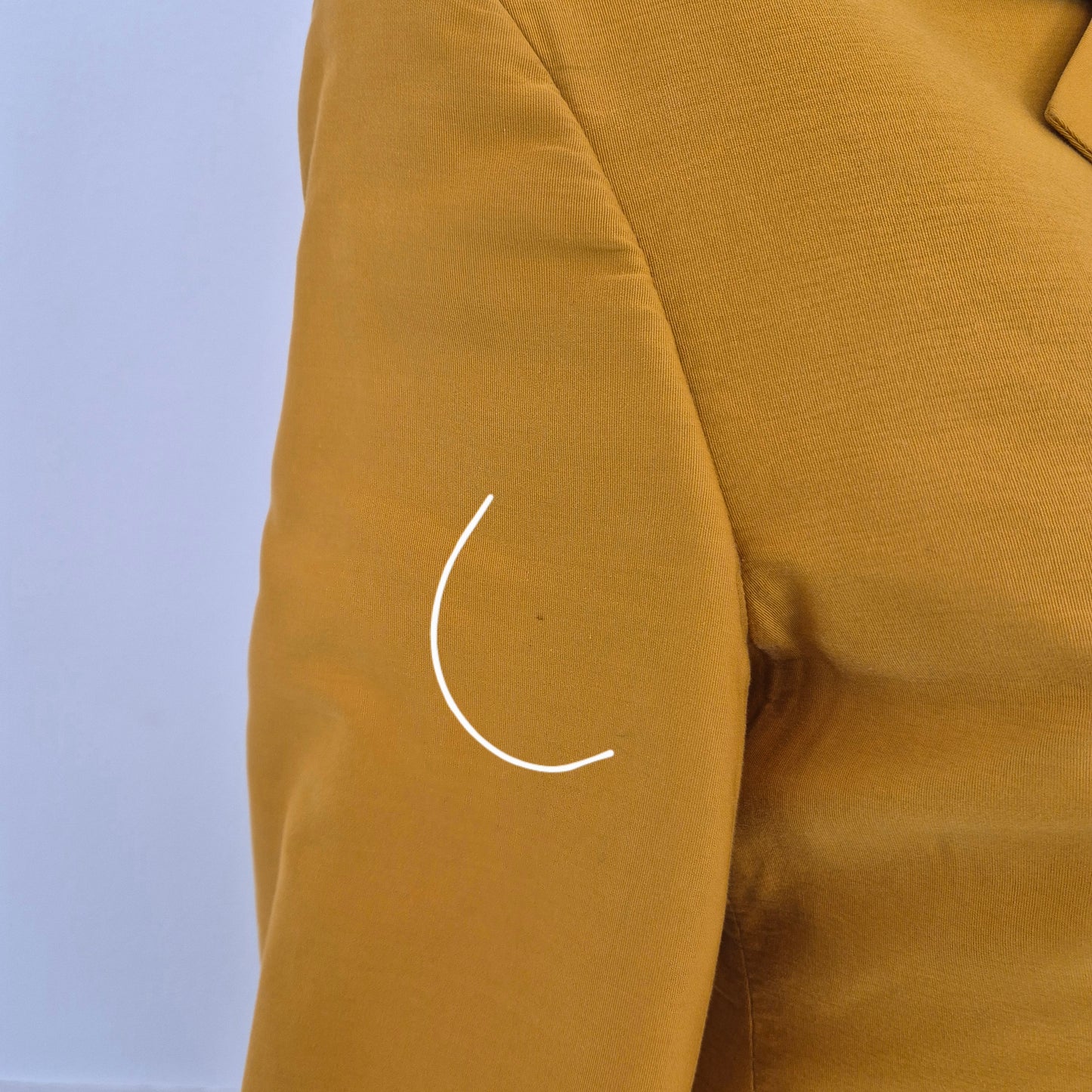 Romeo Gigli | Giacca lunga cotone zafferano 1990