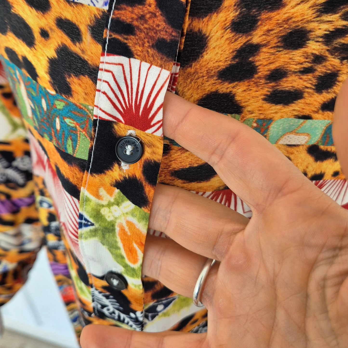 Stella Jean | Abito lungo stampa multicolor