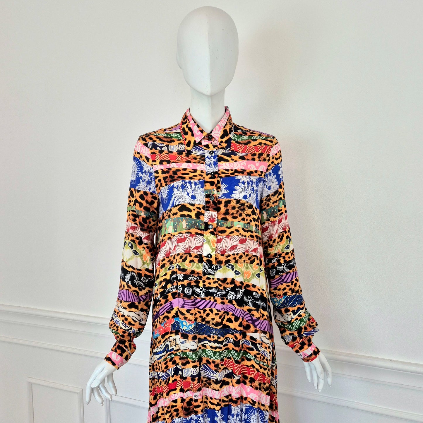 Stella Jean | Abito lungo stampa multicolor