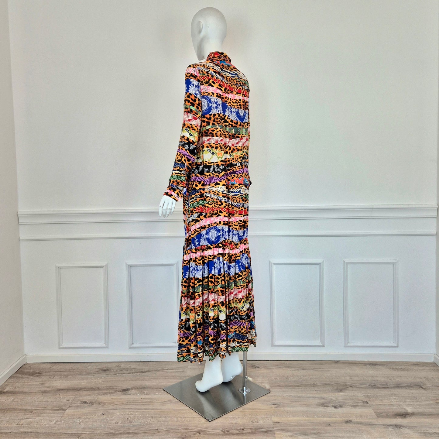 Stella Jean | Abito lungo stampa multicolor