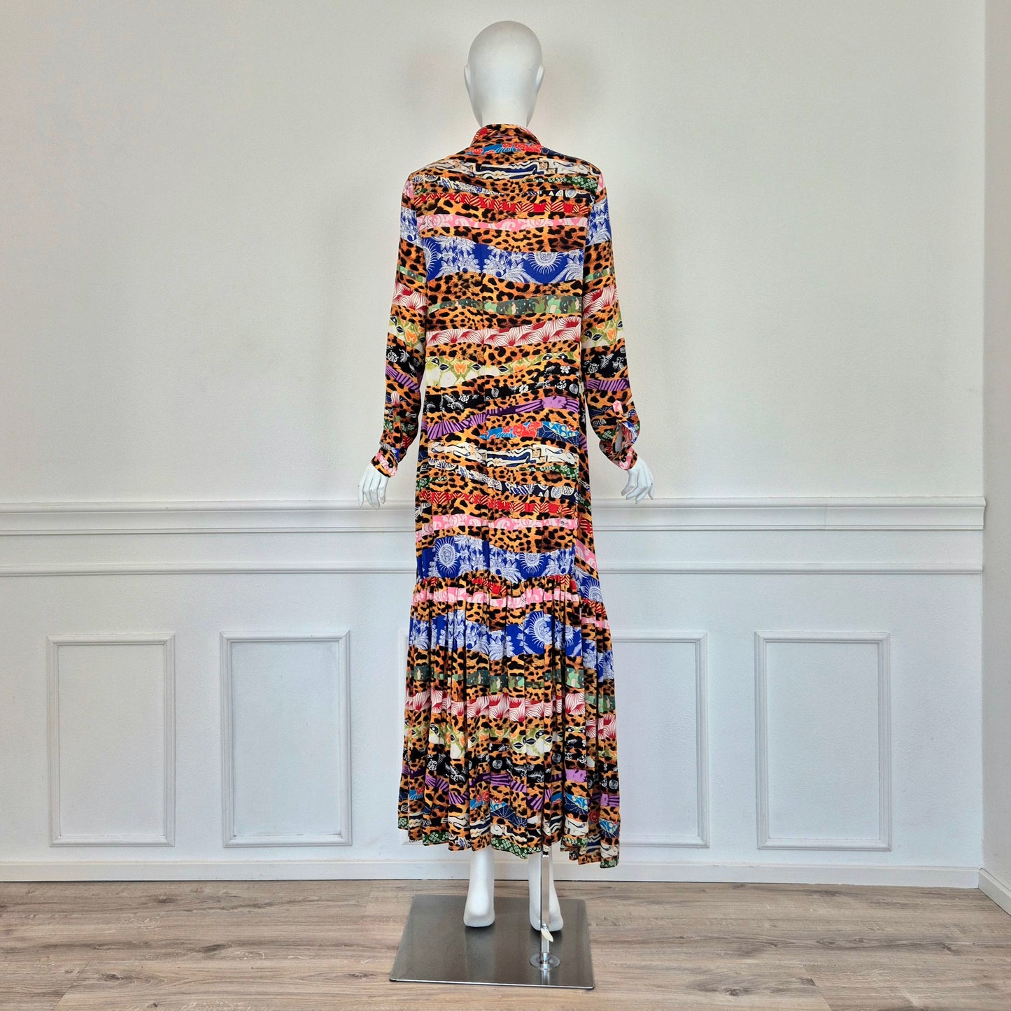 Stella Jean | Abito lungo stampa multicolor