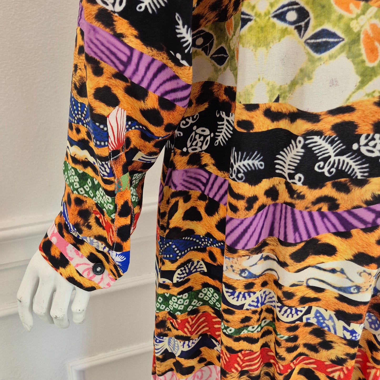 Stella Jean | Abito lungo stampa multicolor