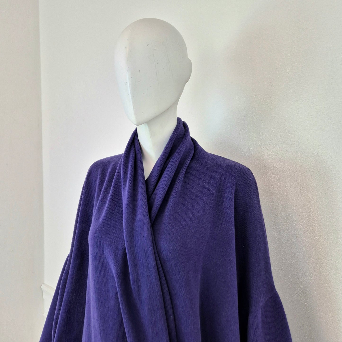 Romeo Gigli | Cardigan oversize cotone viola 1991