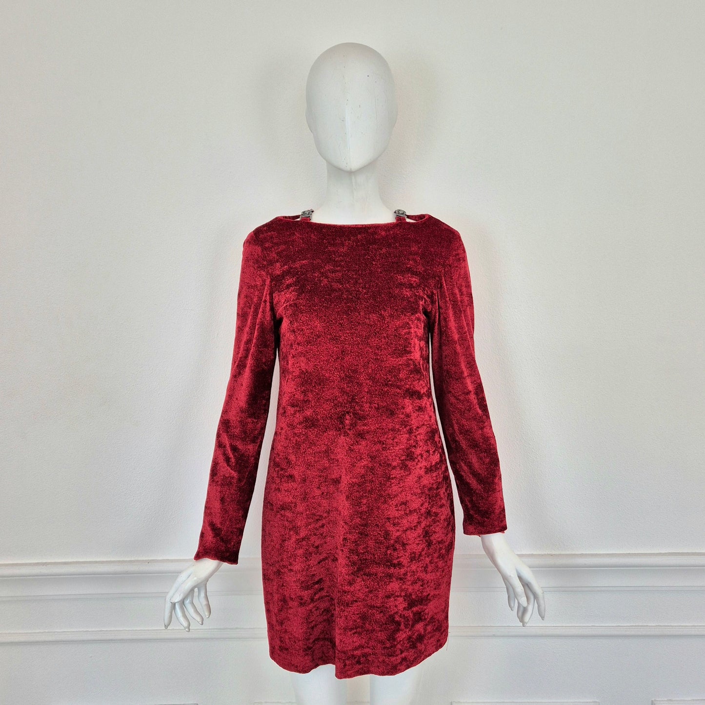 Versace Jeans Couture | Mini abito vellutino rosso