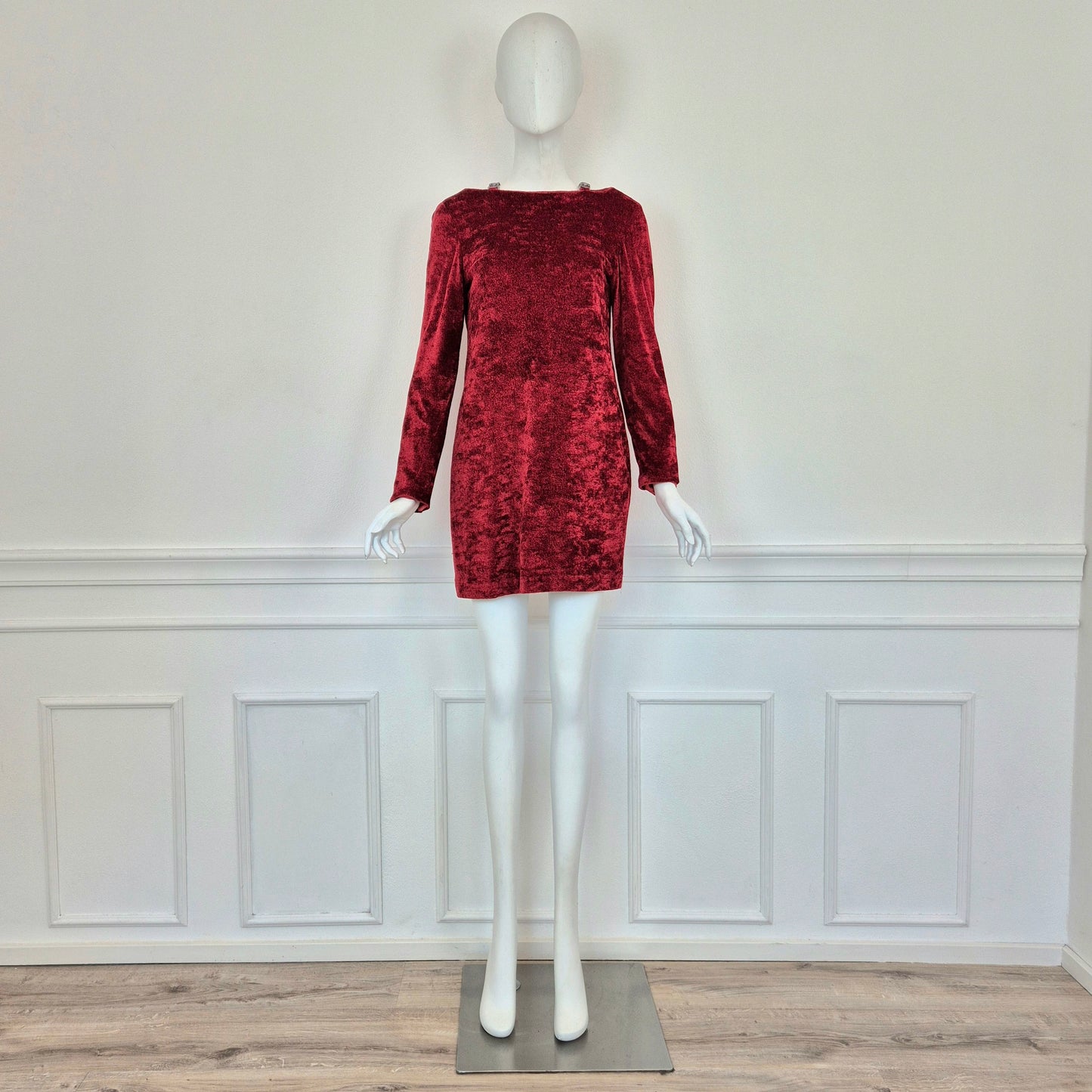 Versace Jeans Couture | Mini abito vellutino rosso