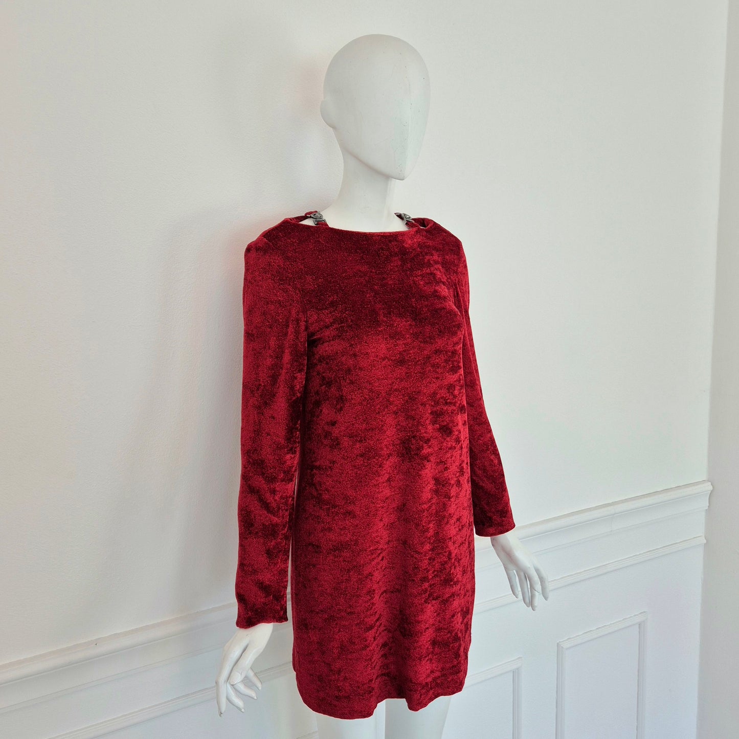 Versace Jeans Couture | Mini abito vellutino rosso