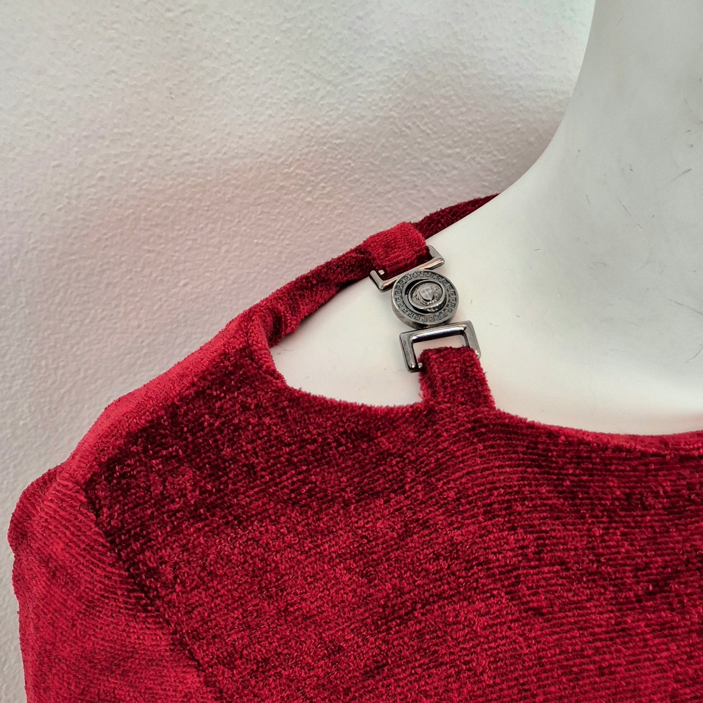 Versace Jeans Couture | Mini abito vellutino rosso