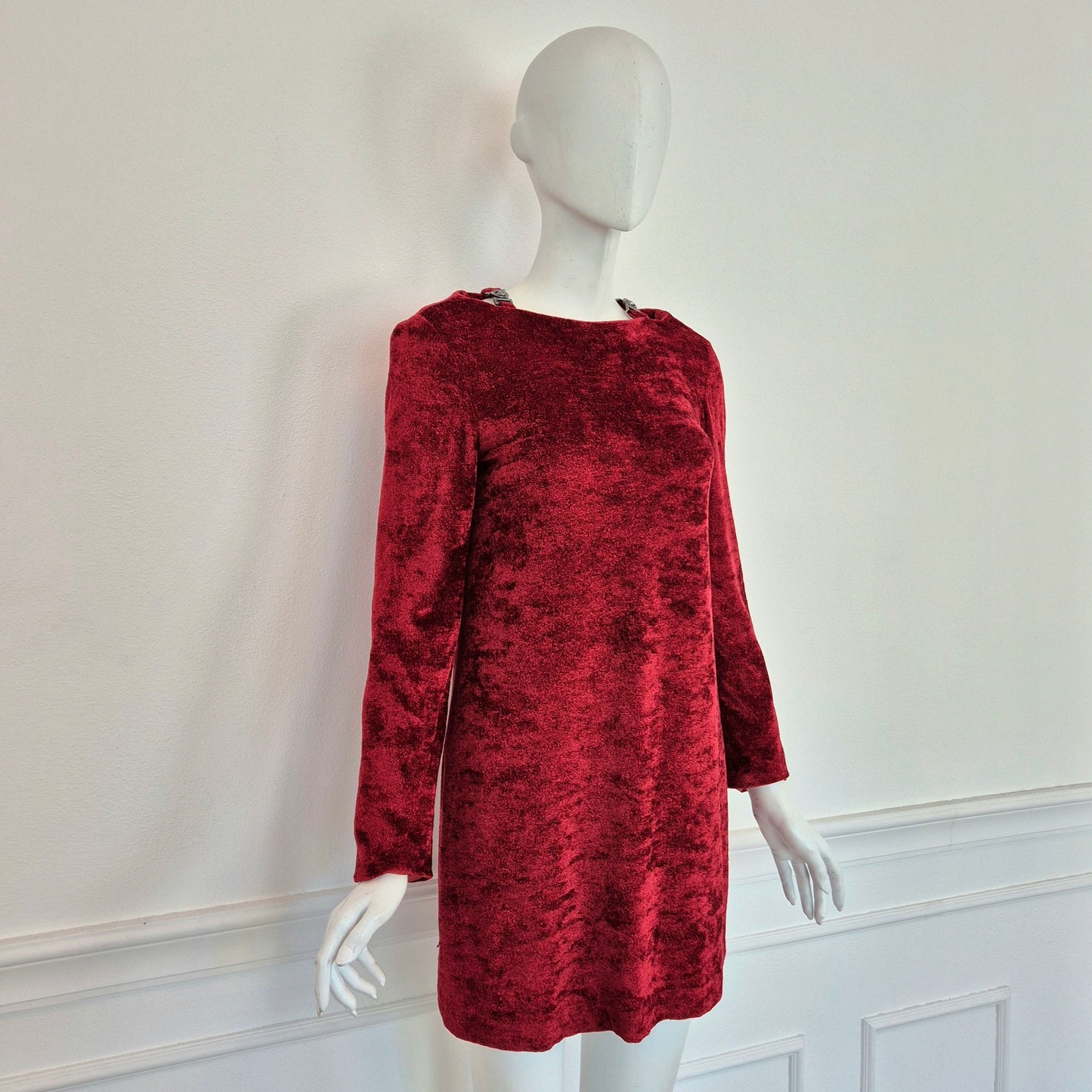 Versace Jeans Couture | Mini abito vellutino rosso