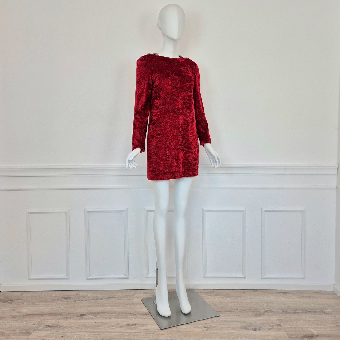 Versace Jeans Couture | Mini abito vellutino rosso