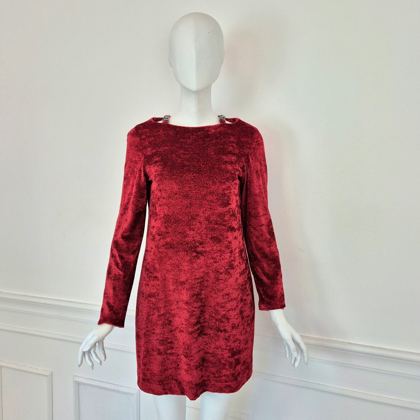 Versace Jeans Couture | Mini abito vellutino rosso