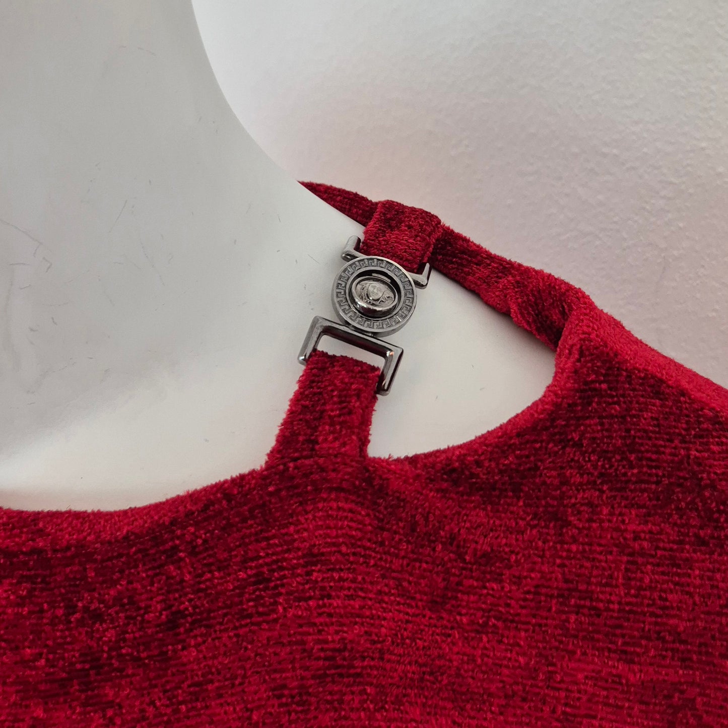 Versace Jeans Couture | Mini abito vellutino rosso