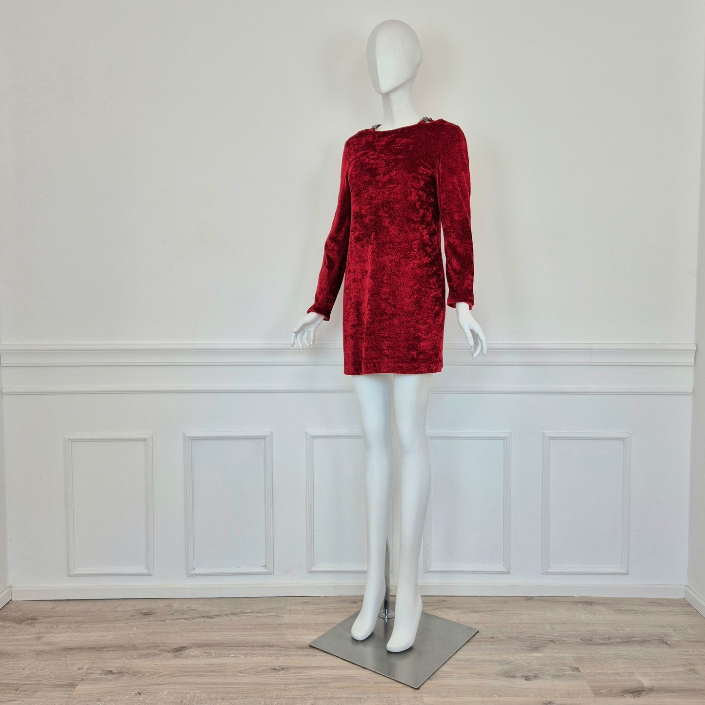 Versace Jeans Couture | Mini abito vellutino rosso