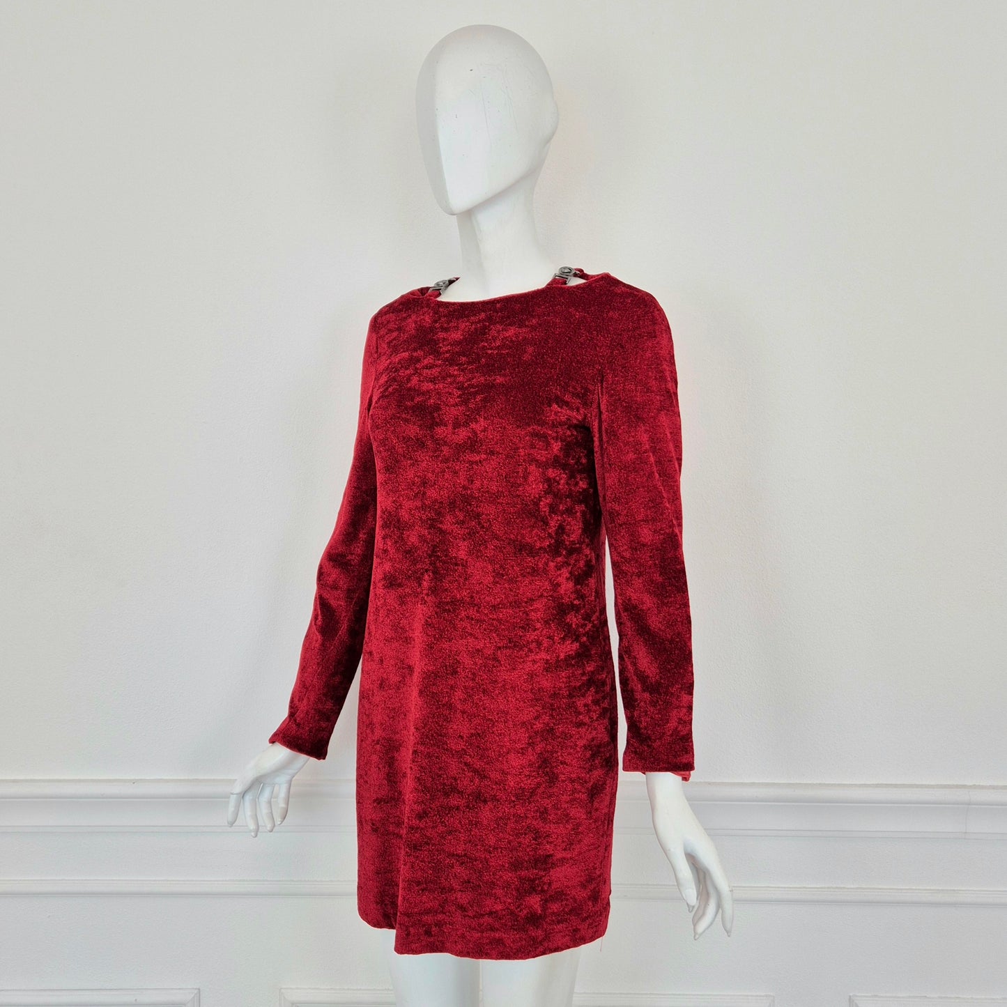 Versace Jeans Couture | Mini abito vellutino rosso