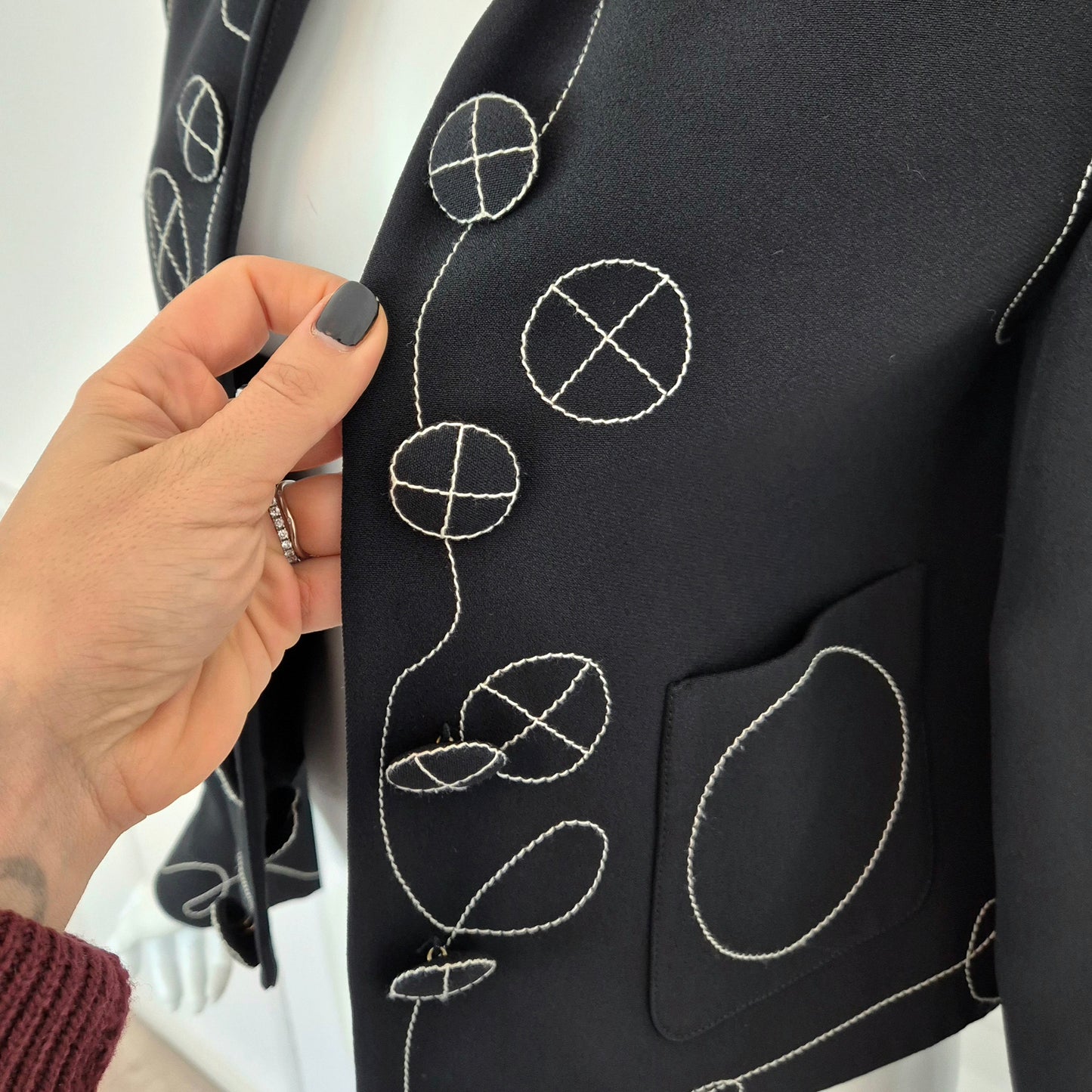 Moschino | Giacca corta senza chiusure