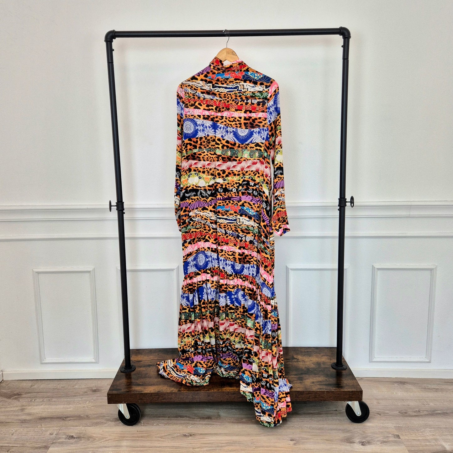 Stella Jean | Abito lungo stampa multicolor