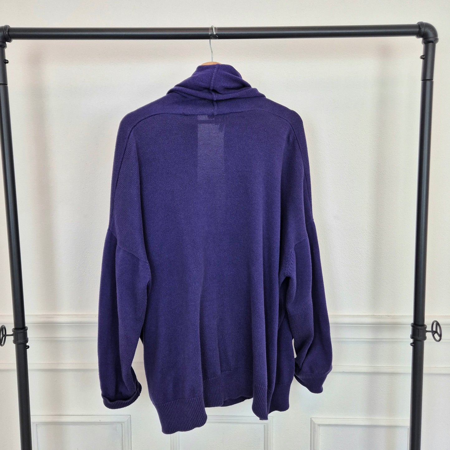 Romeo Gigli | Cardigan oversize cotone viola 1991