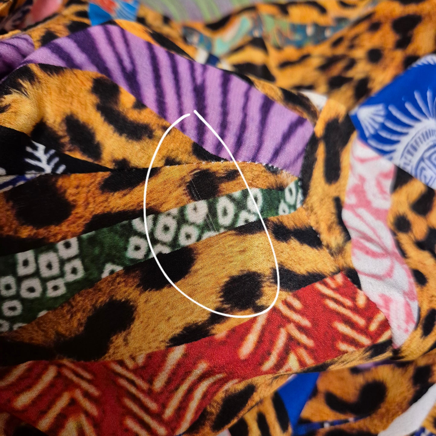 Stella Jean | Abito lungo stampa multicolor