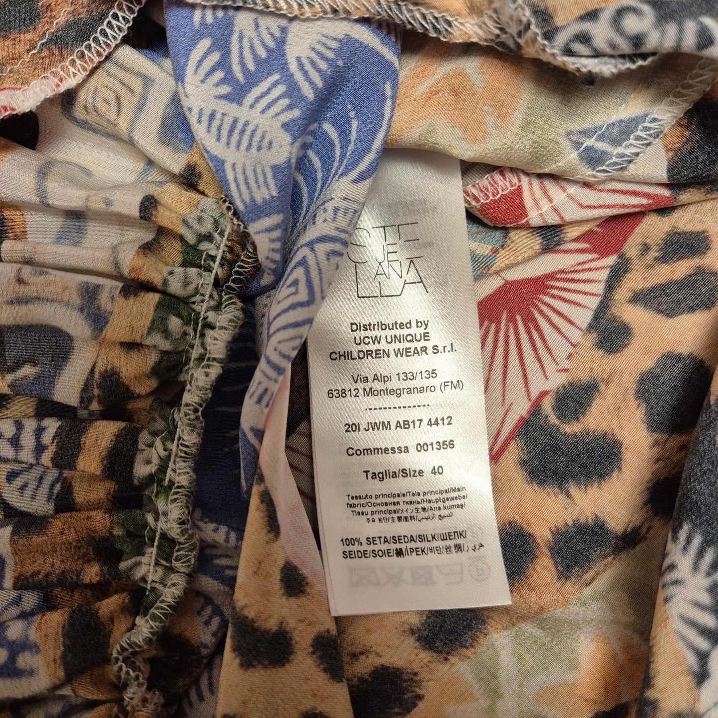 Stella Jean | Abito lungo stampa multicolor