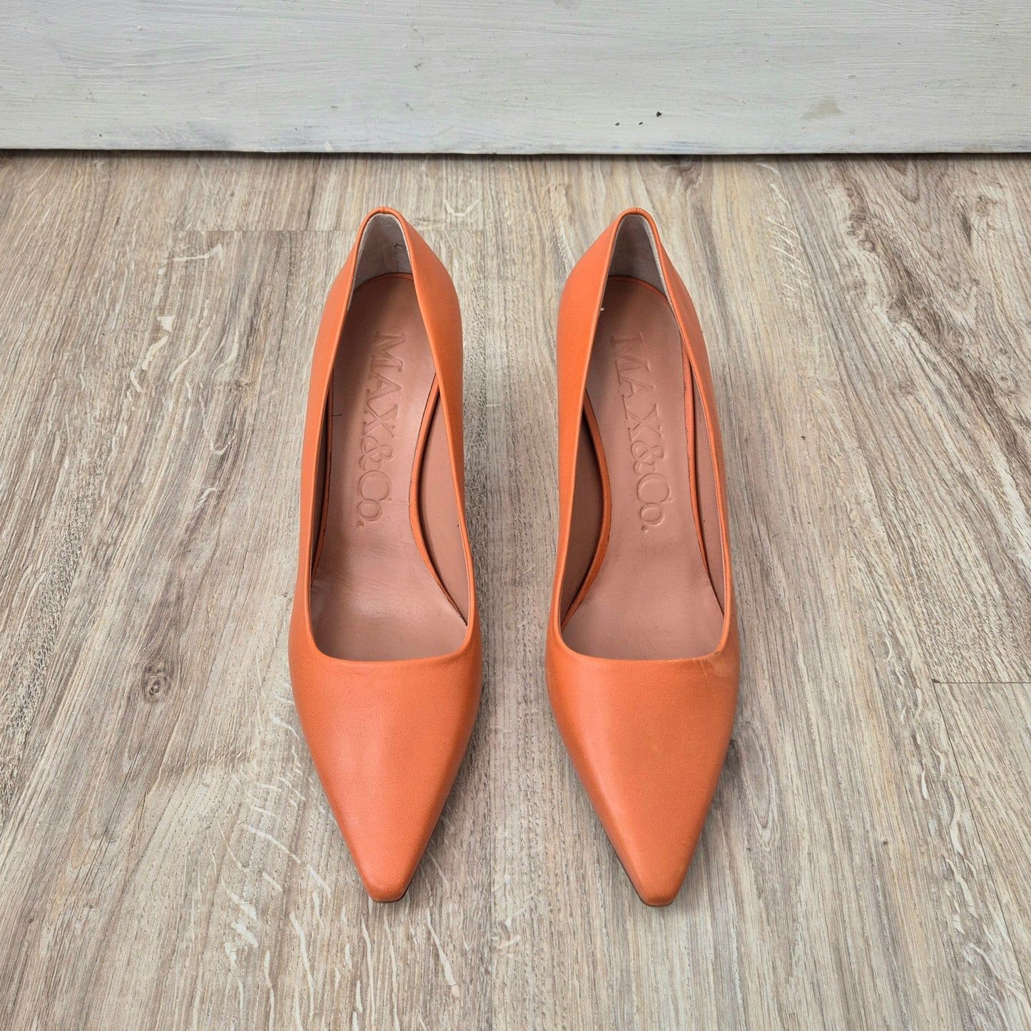 Max&Co | Scarpe con tacco pelle arancione