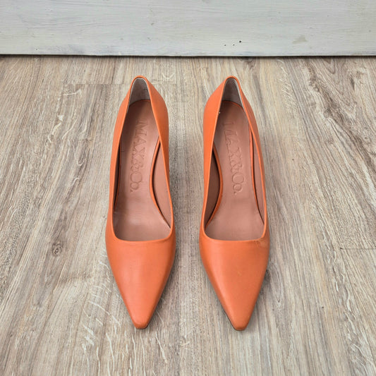 Max&Co | Scarpe con tacco pelle arancione