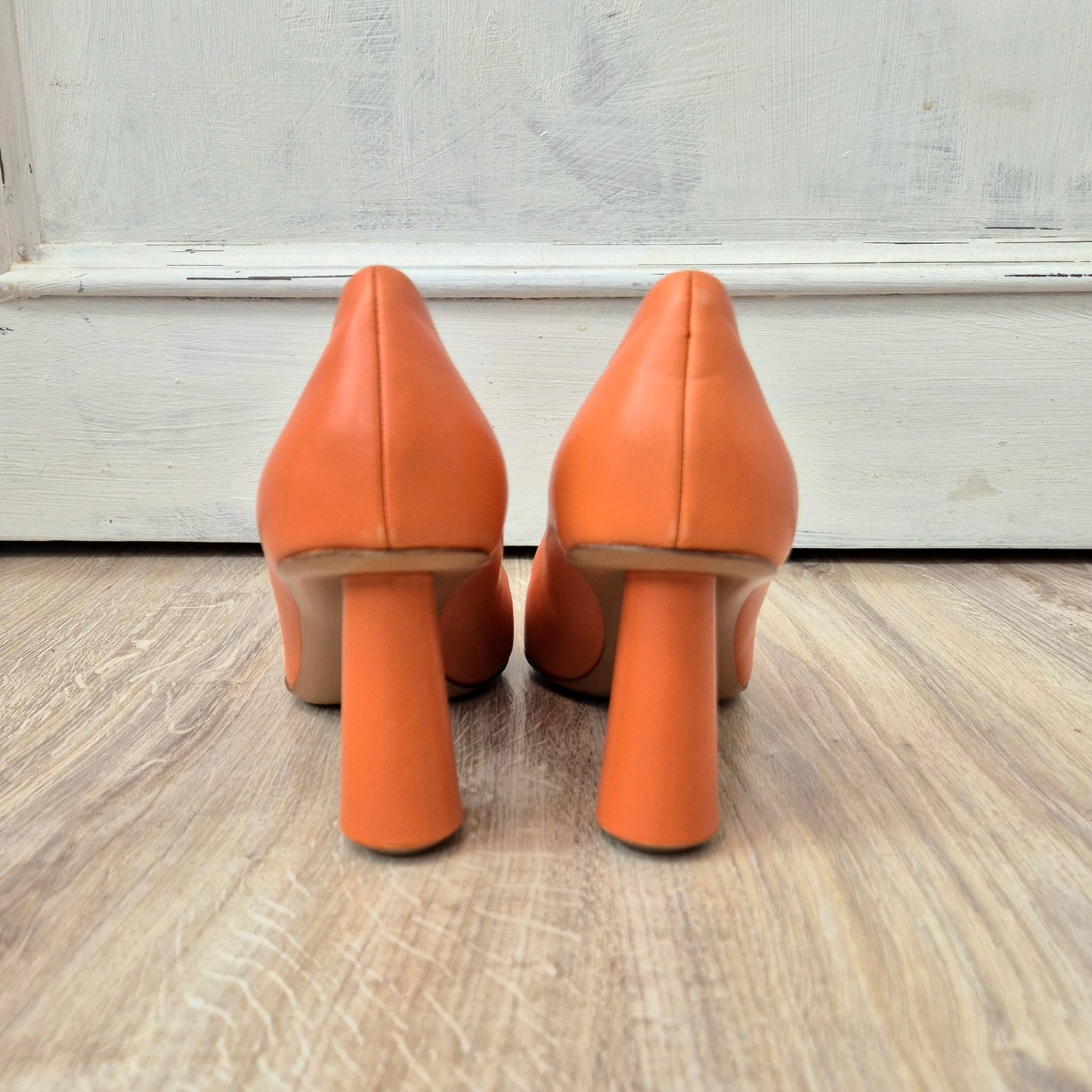 Max&Co | Scarpe con tacco pelle arancione