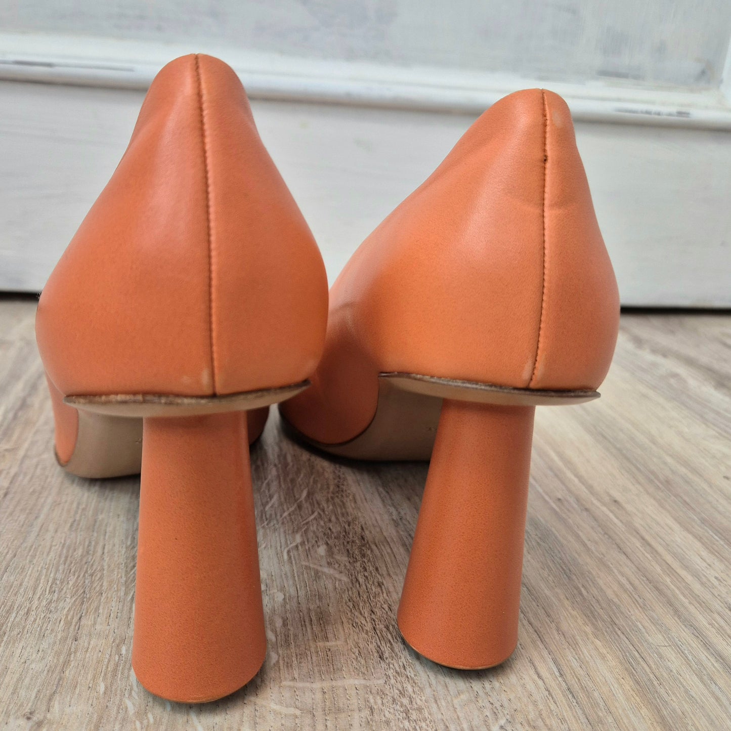 Max&Co | Scarpe con tacco pelle arancione