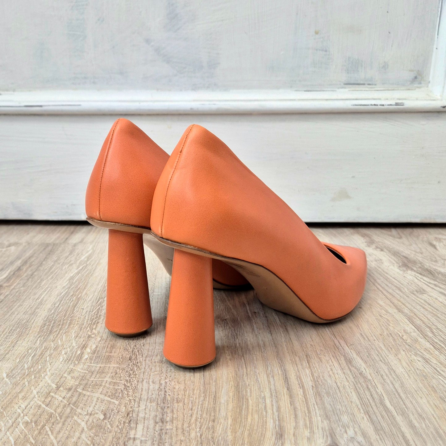 Max&Co | Scarpe con tacco pelle arancione