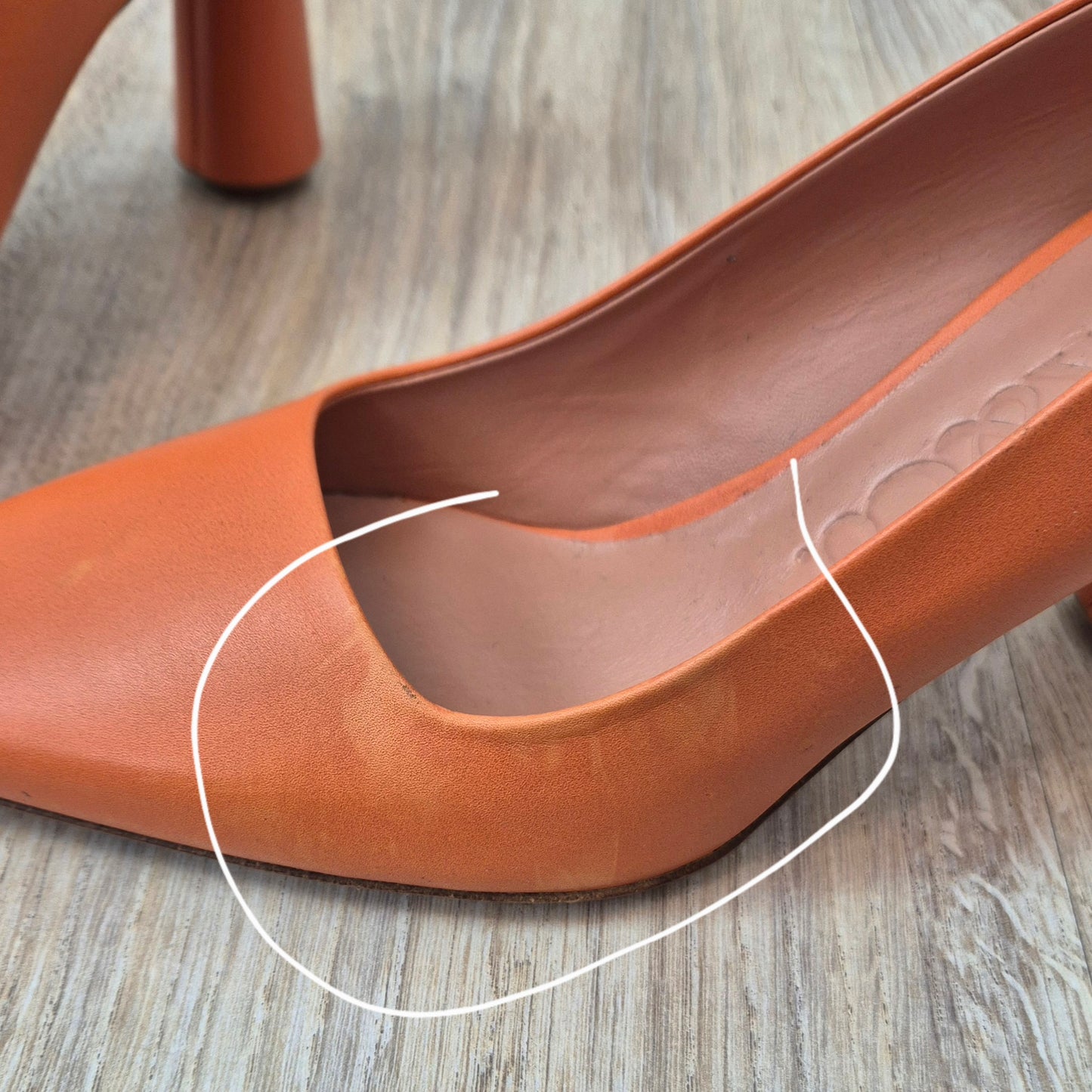 Max&Co | Scarpe con tacco pelle arancione