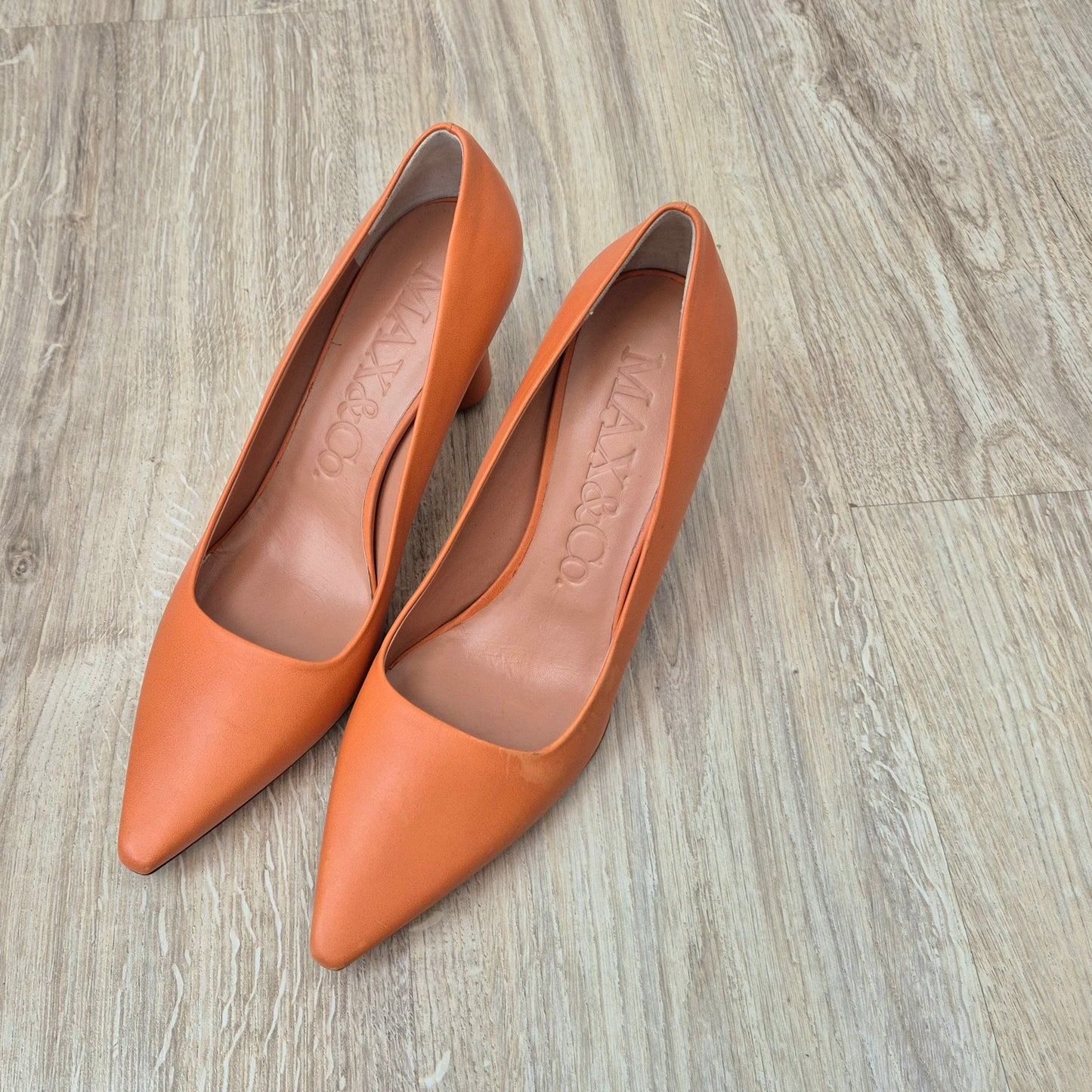 Max&Co | Scarpe con tacco pelle arancione