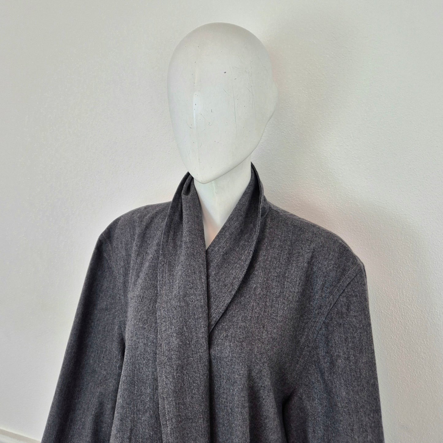 Trussardi | Cappottino sfoderato grigio lana e cashmere