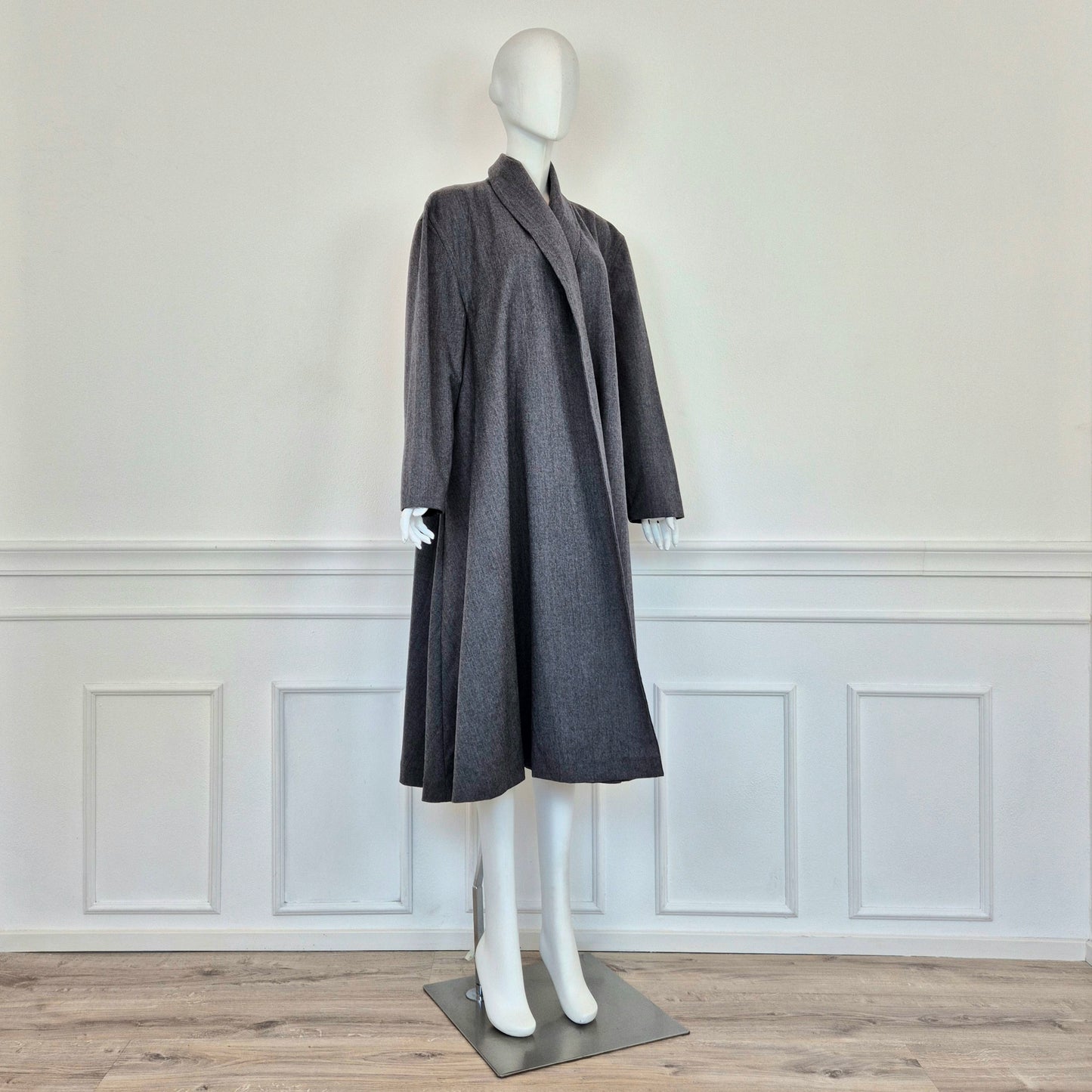 Trussardi | Cappottino sfoderato grigio lana e cashmere