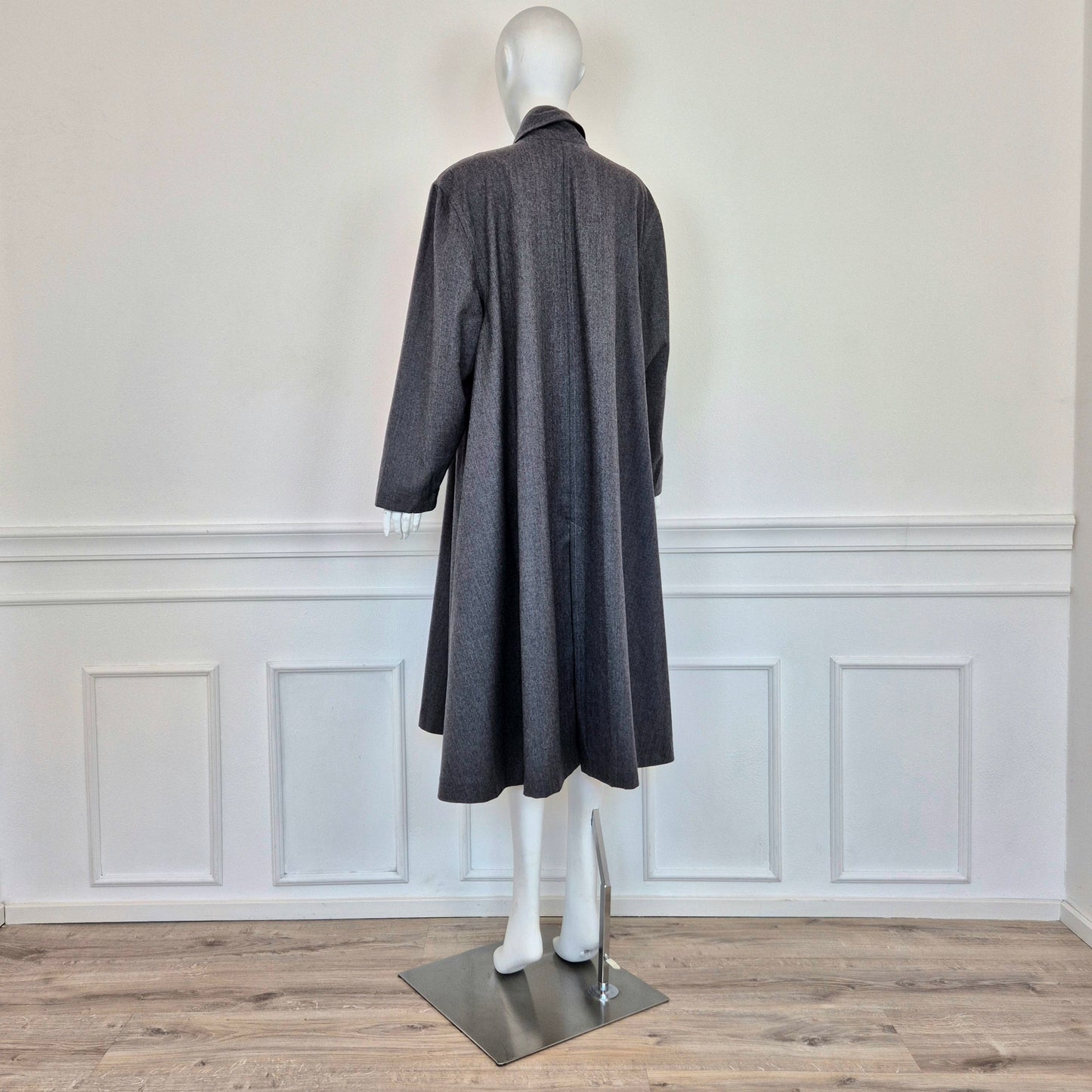 Trussardi | Cappottino sfoderato grigio lana e cashmere