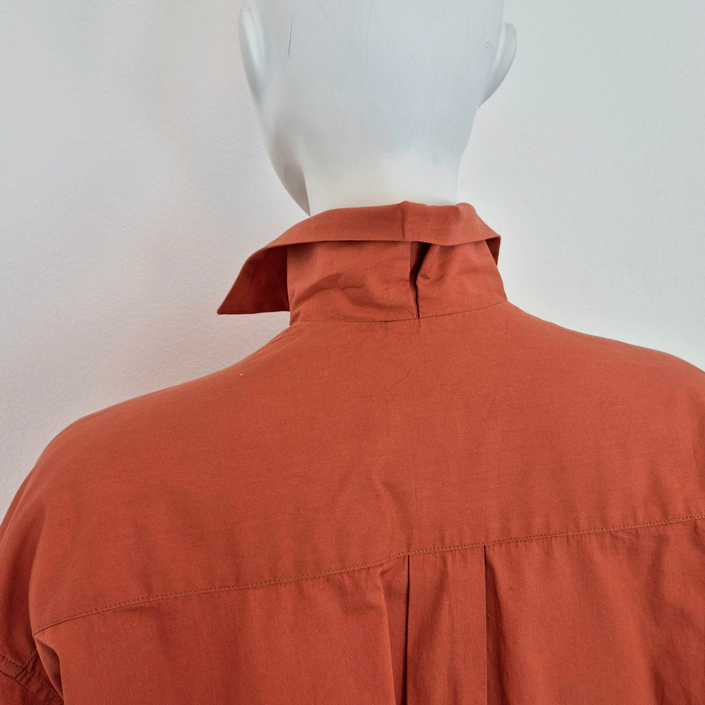 Romeo Gigli | Camicia arancione 1990 bottoni madreperla