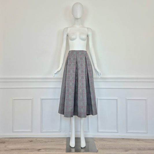 Midinette | Gonna midi a pieghe  principe di Galles