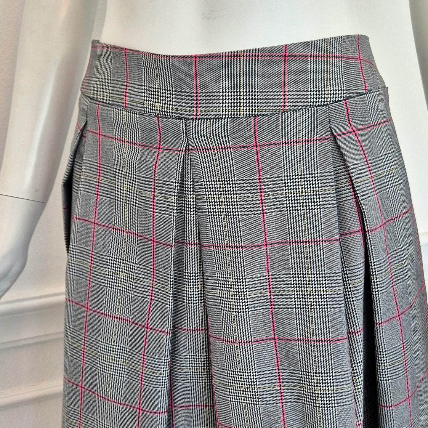 Midinette | Gonna midi a pieghe  principe di Galles