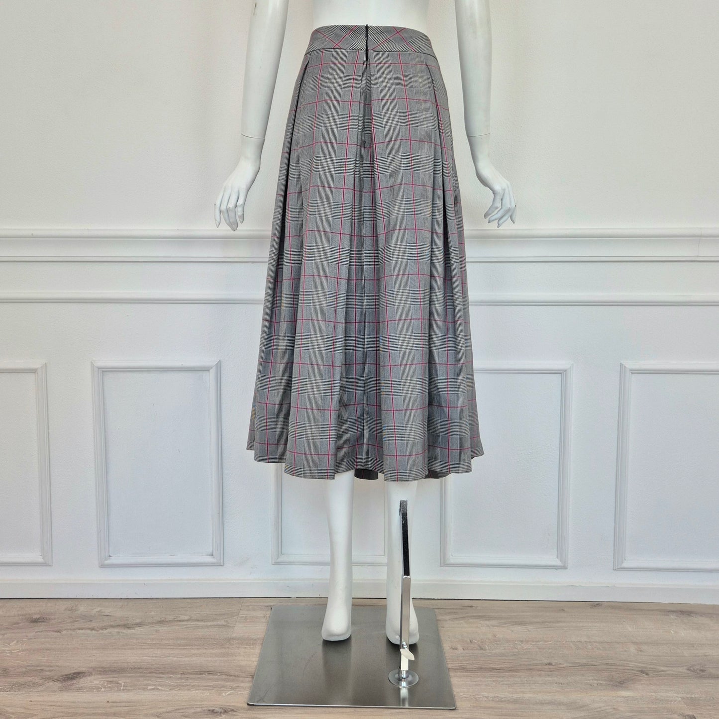 Midinette | Gonna midi a pieghe  principe di Galles