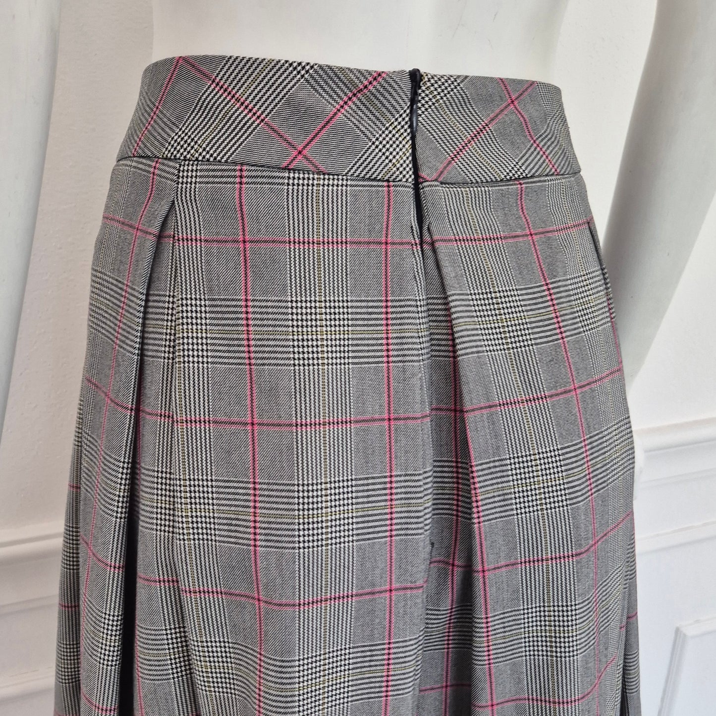 Midinette | Gonna midi a pieghe  principe di Galles