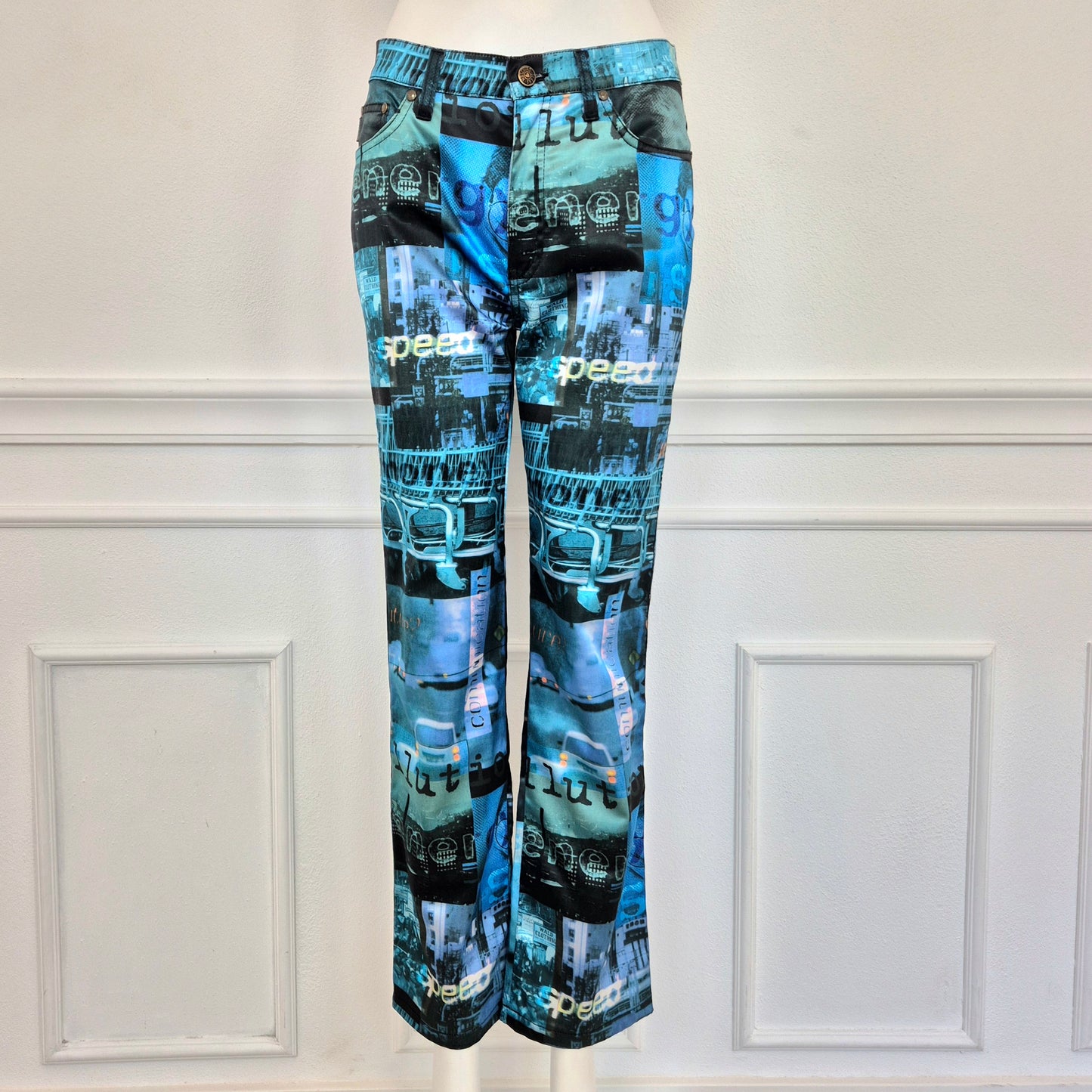 Moschino | Pantaloni stampa speed / future / communication