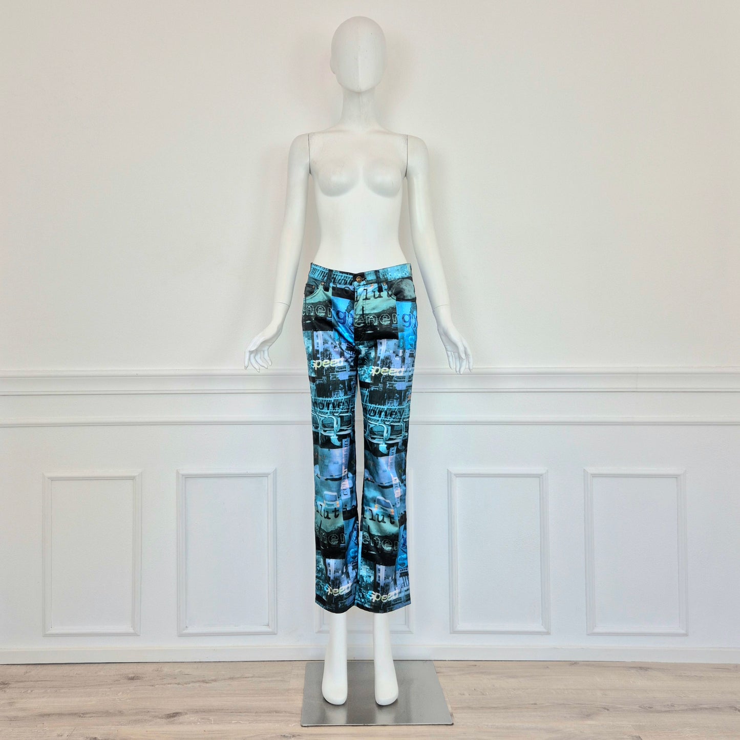 Moschino | Pantaloni stampa speed / future / communication