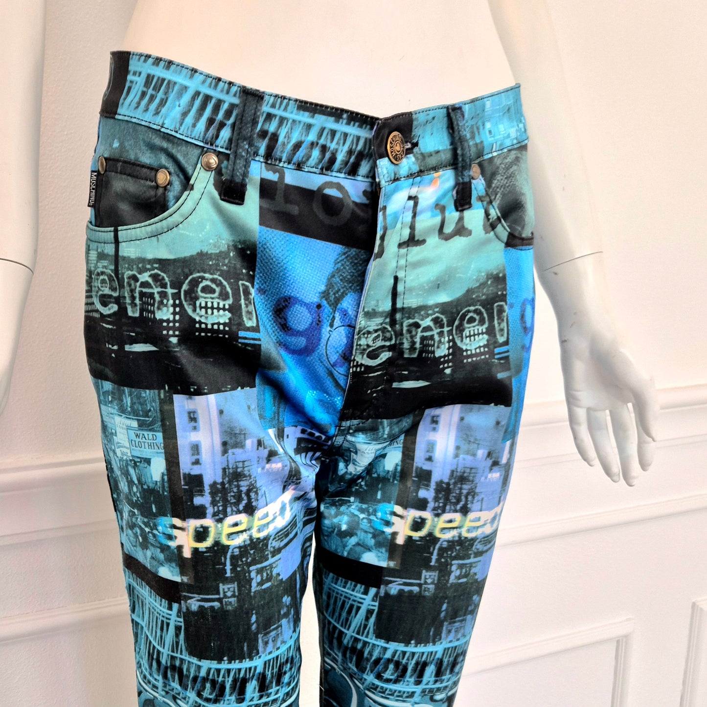 Moschino | Pantaloni stampa speed / future / communication