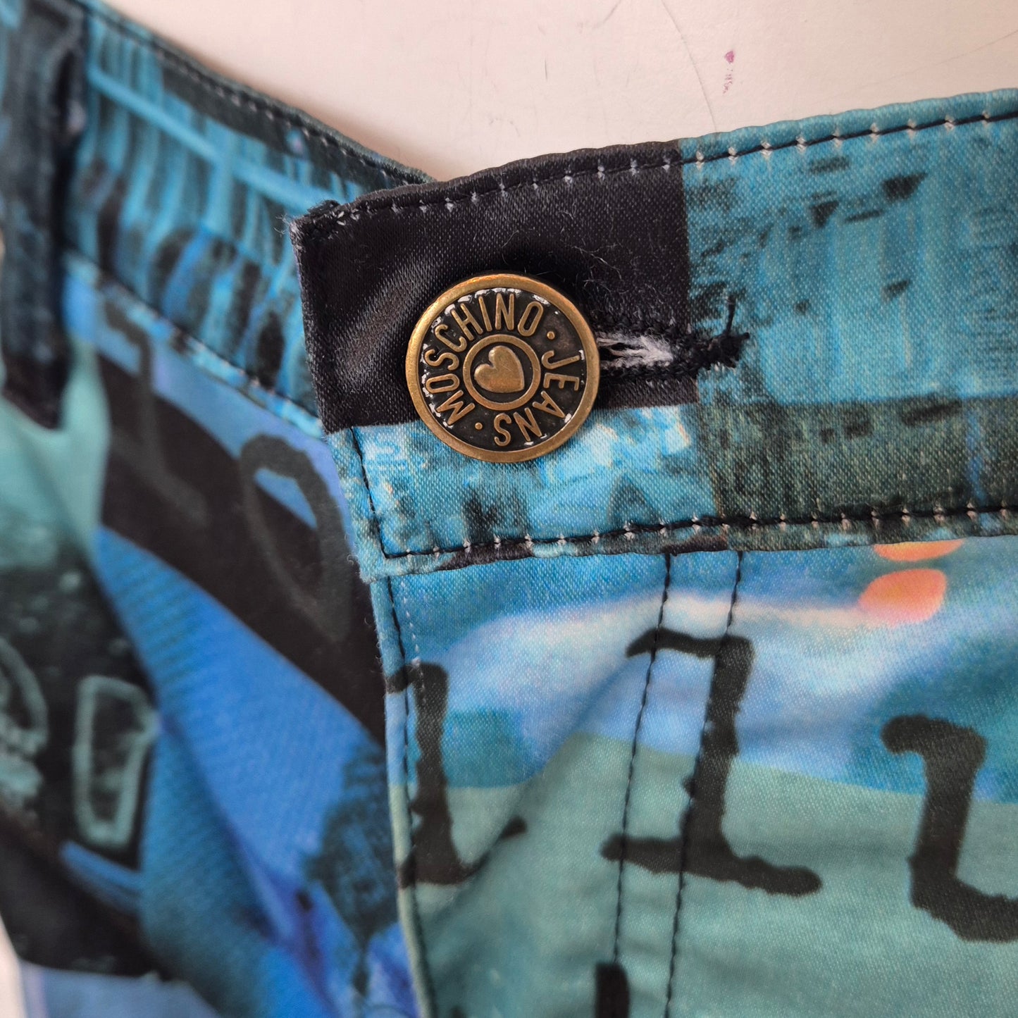 Moschino | Pantaloni stampa speed / future / communication