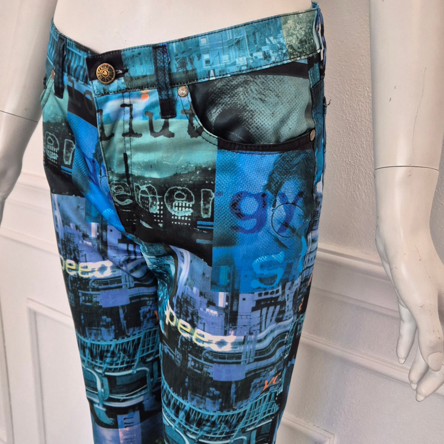 Moschino | Pantaloni stampa speed / future / communication