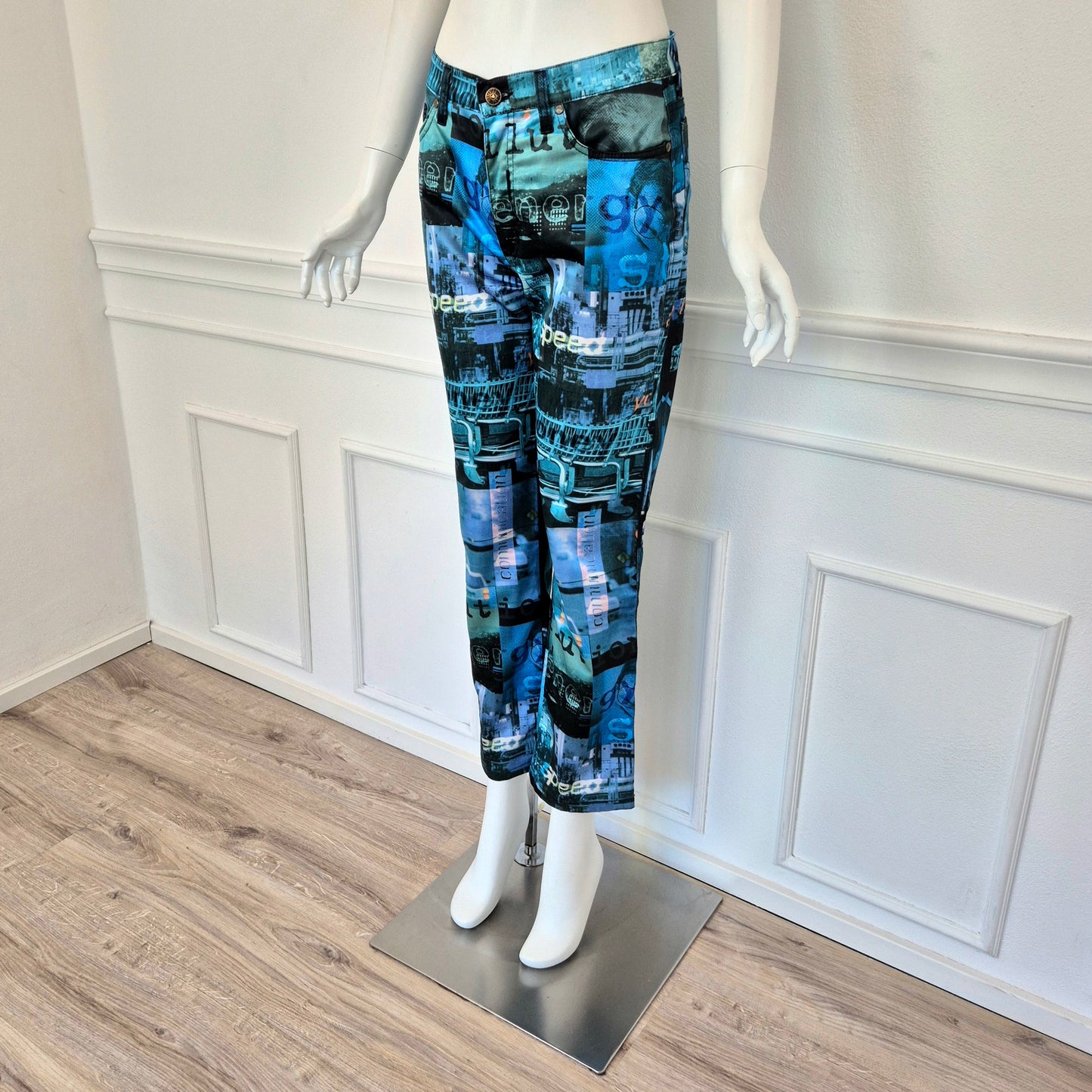 Moschino | Pantaloni stampa speed / future / communication